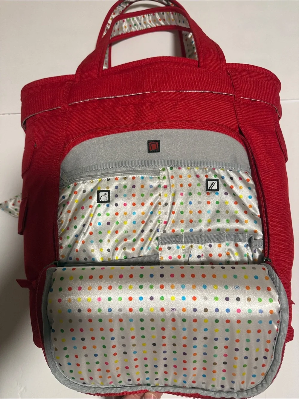 Vintage OGIO Women’s Laptop Tote / Business Bag – Red – Custom Embroidered